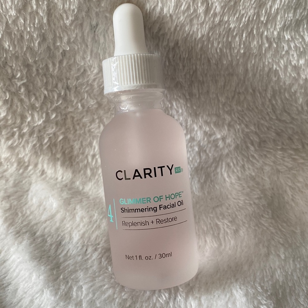 Clarity RX shimmering facial oil